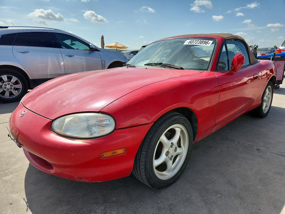 1999 Mazda Mx-5 VIN JM1NB3535X0120276 COPART salvage auction — FRONT END, Tx - Certificate Of Title, sold $1,200 on 2026-07-16 (photo 1)