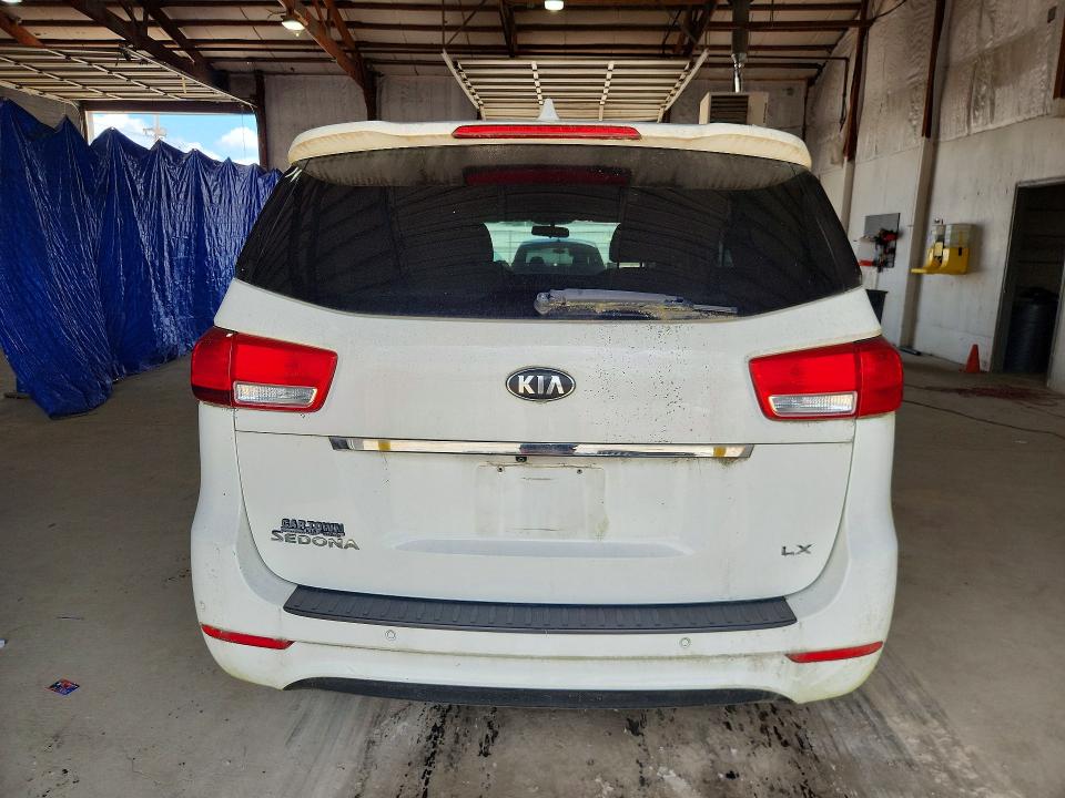 2016 Kia SEDONA VIN KNDMB5C17G6113111 COPART salvage auction — NORMAL WEAR, KY - CERTIFICATE OF TITLE, sold $1,050 on 2026-07-27 (photo 6)