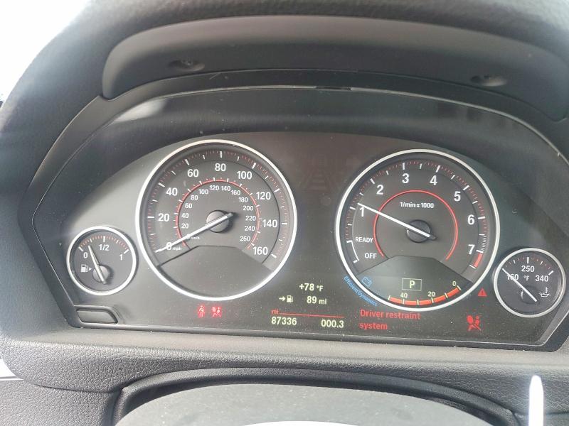 2017 BMW 3er VIN WBA8B9G38HNU54624 COPART salvage auction — FRONT END, Nc - Dealer Only Salvage Title, sold $2,500 on 2026-07-28 (photo 9)