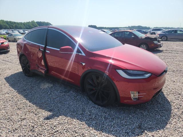 2017 Tesla Model x VIN 5YJXCBE48HF025027 COPART salvage auction — SIDE, Salvage Title, sold $9,200 on 2026-08-18 (photo 4)