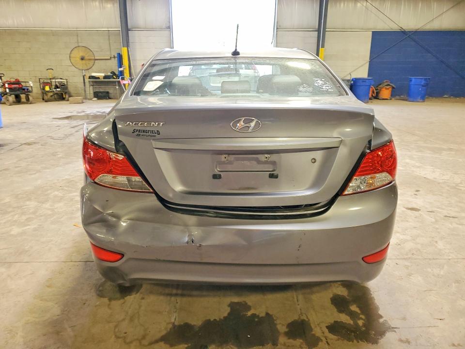 2013 Hyundai Accent VIN KMHCU4AE8DU489745 COPART salvage auction — REAR END, Pa - Certificate Of Salvage, sold $1,350 on 2026-07-27 (photo 6)