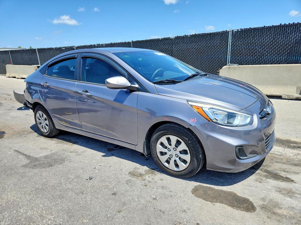 2015 Hyundai Accent VIN KMHCT4AE6FU867521 COPART salvage auction — REAR END, Fl - Cert Of Title Slvg Rebuildable, sold $50 on 2026-07-21 (photo 4)