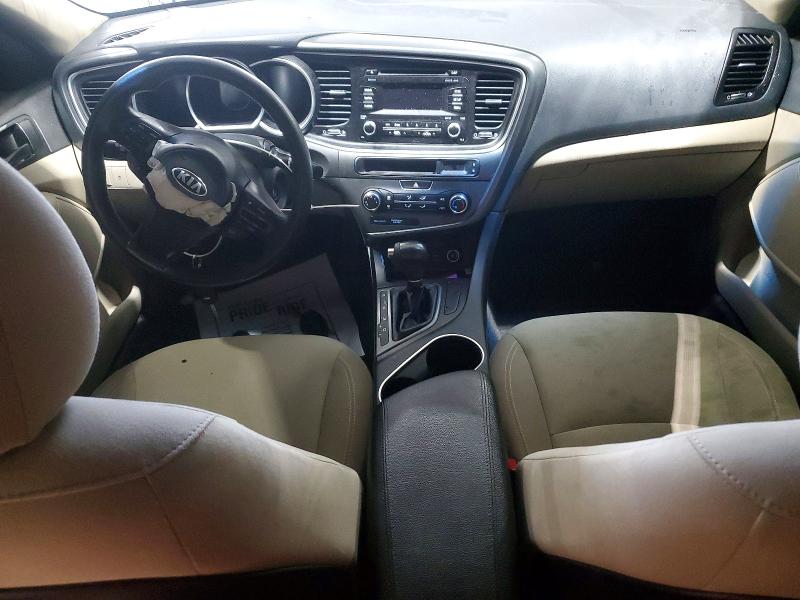 2015 Kia Optima VIN 5XXGM4A72FG454876 COPART salvage auction — FRONT END, PA - CERTIFICATE OF SALVAGE, sold $125 on 2026-07-30 (photo 8)