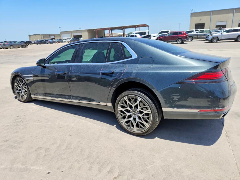 2023 Genesis G90 VIN KMTFC4SD1PU030265 COPART salvage auction — UNDERCARRIAGE, Salvage Title, sold $25,000 on 2026-07-23 (photo 2)