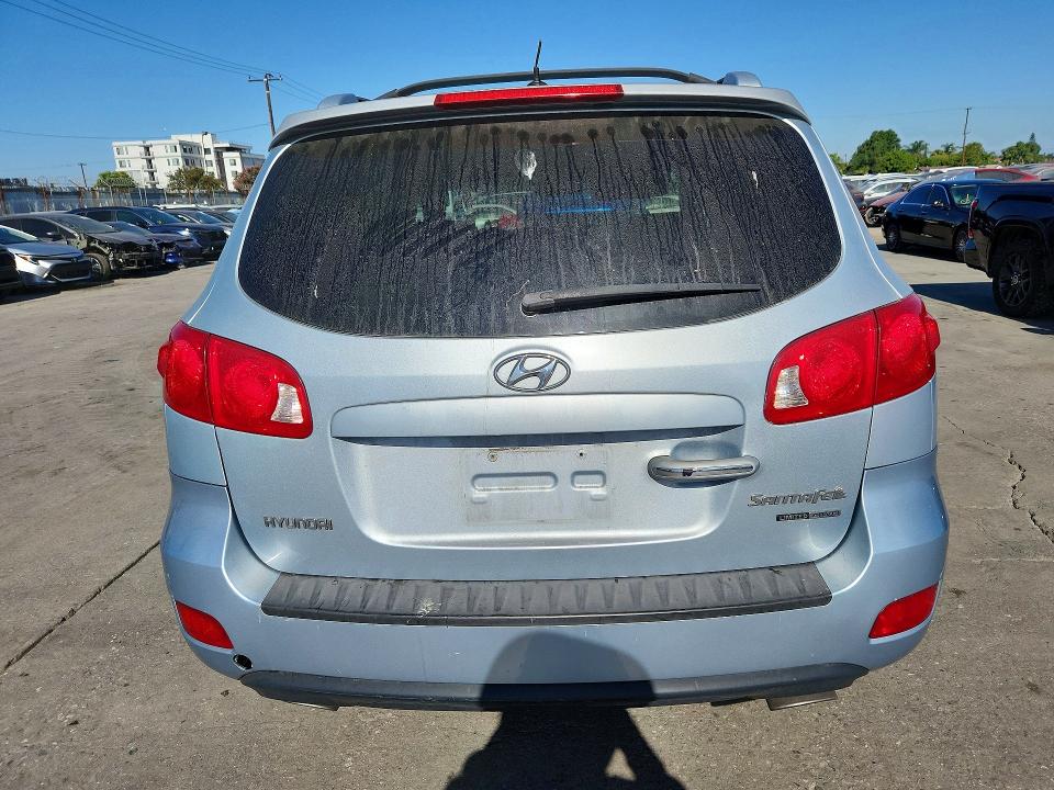 2008 Hyundai Santa fe VIN 5NMSH73E78H176945 COPART salvage auction — MECHANICAL, CA - DIS/DLR/EXP ONLY CLEAN TITLE, sold $375 on 2026-07-09 (photo 6)