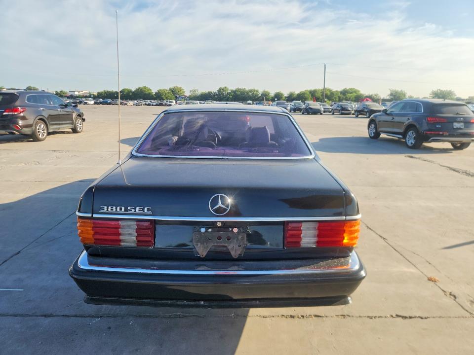 1982 Mercedes-benz 380 VIN WDBCA43A7CB002812 COPART salvage auction — NORMAL WEAR, TX - CERTIFICATE OF TITLE, sold $8,000 on 2026-07-23 (photo 6)