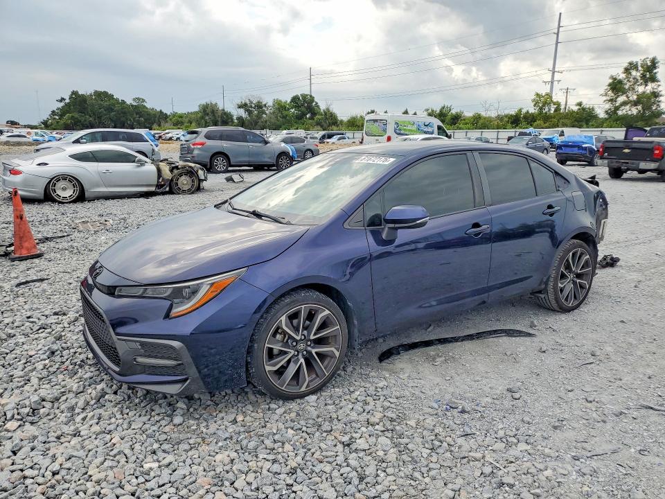 2022 Toyota Corolla VIN JTDS4MCE4NJ082389 COPART salvage auction — REAR END, Fl - Cert Of Title Slvg Rebuildable, sold $3,450 on 2026-07-24 (photo 1)