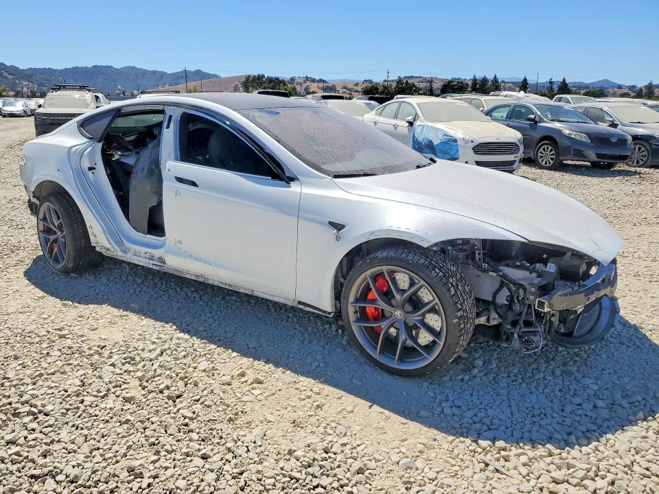 2022 Tesla Model s VIN 5YJSA1E63NF484019 COPART salvage auction — FRONT END, Ca - Salvage Certificate, sold $60 on 2026-07-30 (photo 4)