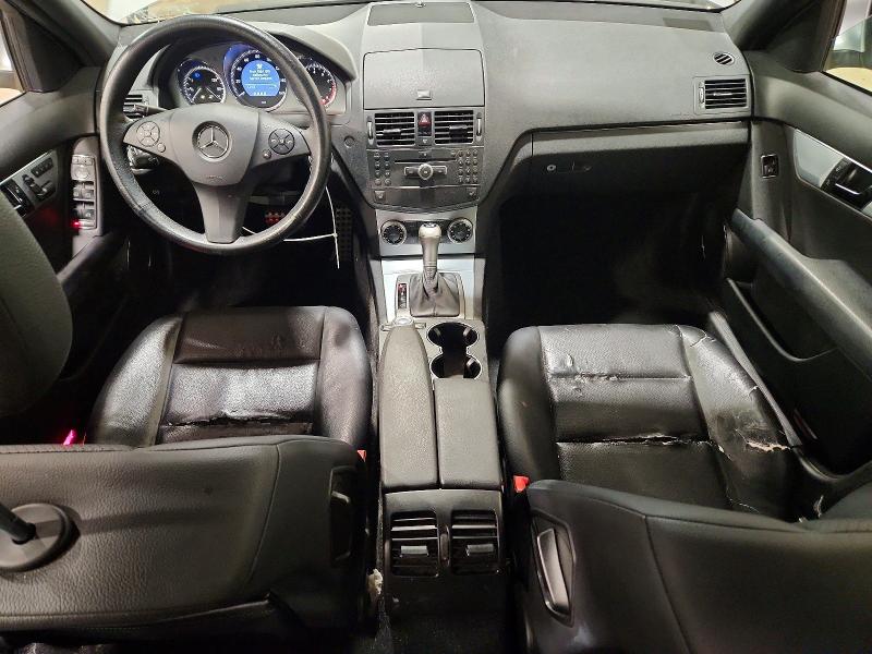 2009 Mercedes-benz C-klasse VIN WDDGF81X39R049280 COPART salvage auction — WATER/FLOOD, PA - CERT OF SALVAGE-W=FLOOD VEH, sold $550 on 2026-07-24 (photo 8)