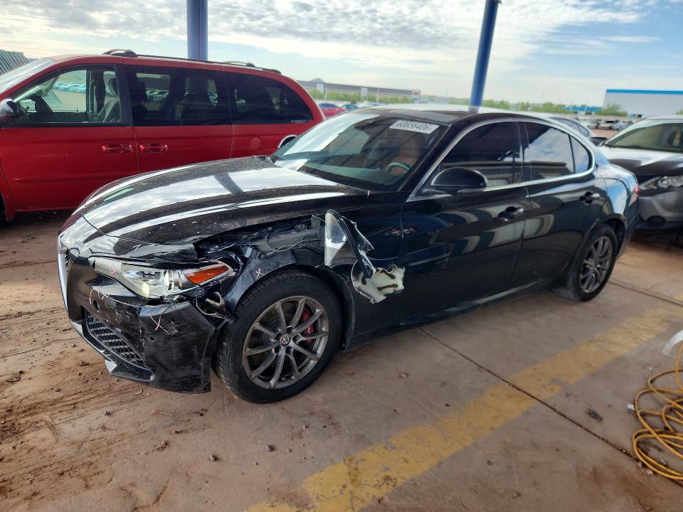 2018 Alfa romeo Giulia VIN ZARFAEDN2J7570817 COPART salvage auction — FRONT END, Az - Cert Of Title - Salvage, sold $4,550 on 2026-08-20 (photo 1)
