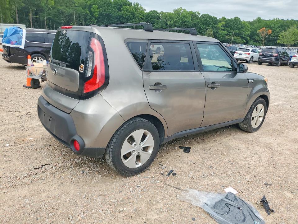 2016 Kia Soul VIN KNDJN2A20G7392786 COPART salvage auction — VANDALISM, Nc - Salvage Certificate Of Title, sold $275 on 2026-07-31 (photo 3)