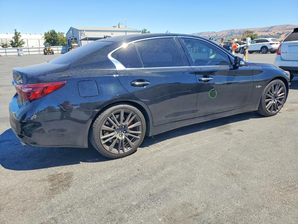 2018 Infiniti Q50 VIN JN1FV7AP2JM460161 COPART salvage auction — FRONT END, Ca - Salvage Certificate, sold $90 on 2026-07-28 (photo 3)