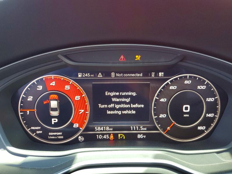 2018 Audi S4 VIN WAUC4AF43JA001332 COPART salvage auction — SIDE, Ca - Salvage Certificate, sold $6,000 on 2026-07-29 (photo 9)