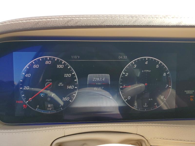 2019 Mercedes-benz S-klasse VIN WDDUG6GB7KA468043 COPART salvage auction — SIDE, Ca - Salvage Certificate, sold $15,500 on 2026-08-06 (photo 9)