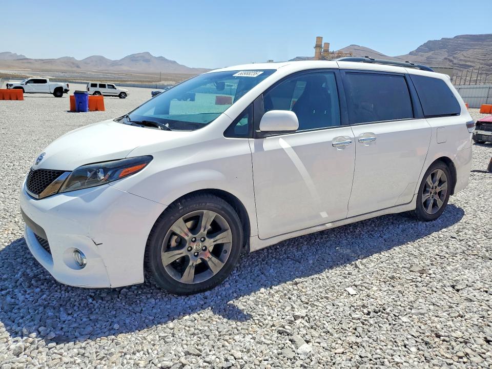 2016 Toyota Sienna VIN 5TDXK3DC3GS750076 COPART salvage auction — MECHANICAL, CA - CERTIFICATE OF TITLE, sold $3,700 on 2026-07-20 (photo 1)