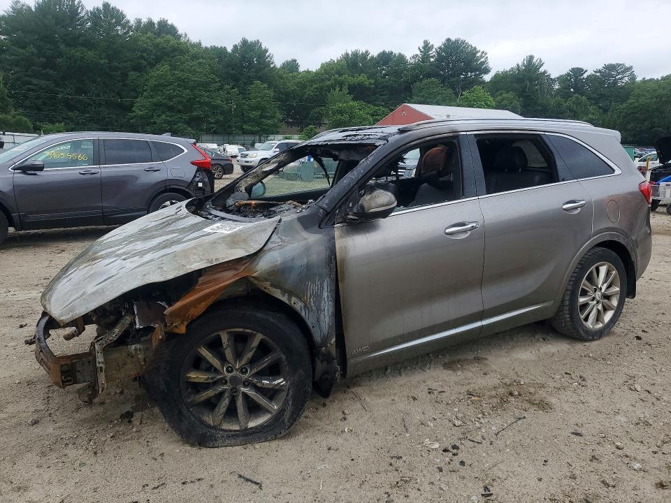 2017 Kia Sorento VIN 5XYPKDA58HG307710 COPART salvage auction — BURN, Ma - Cert Of Title-Salvage, sold $175 on 2026-07-16 (photo 1)