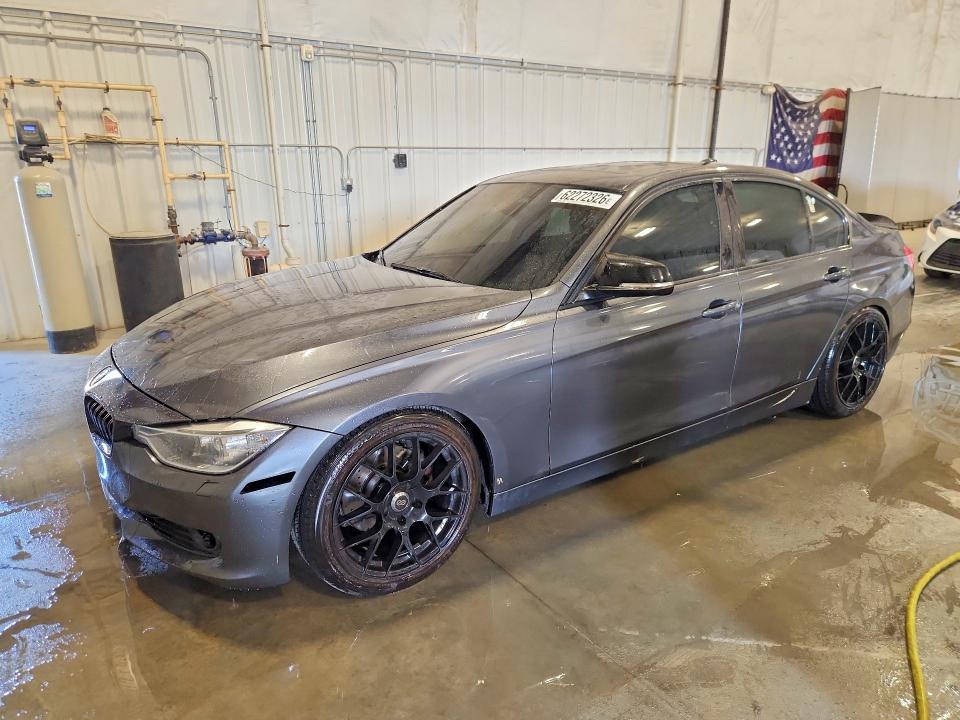 2013 BMW 3er VIN WBA3B3C55DF538130 COPART salvage auction — FRONT END, Mn - Cert Of Title-Prior Salvage, sold $1,100 on 2026-08-10 (photo 1)