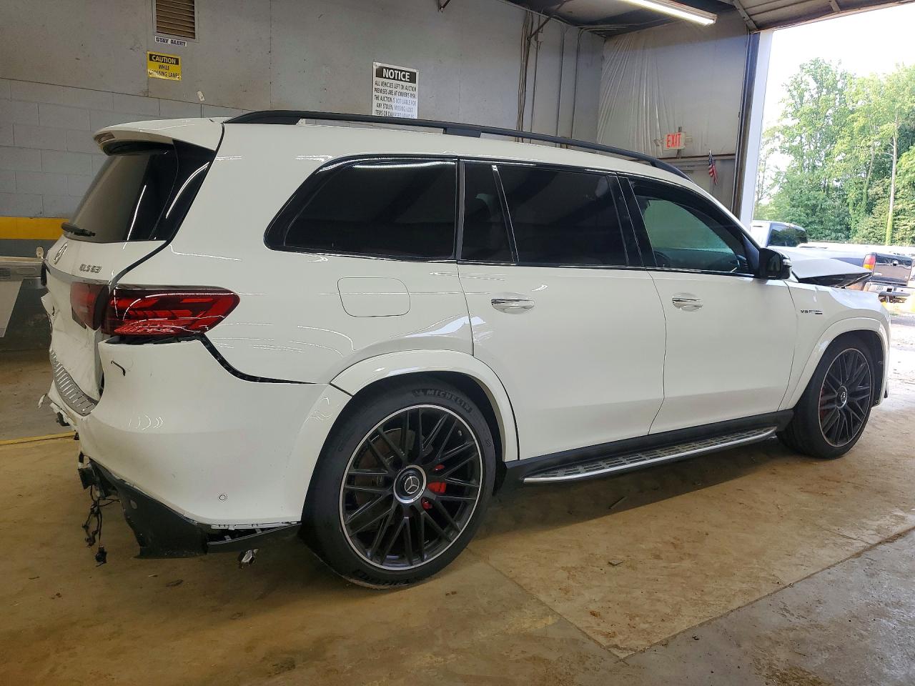 2025 Mercedes-Benz GLS-Class VIN 4JGFF8KE4SB300501 COPART salvage auction — Front End, NC - SALVAGE CERTIFICATE OF TITLE, sold $60,000 on 2026-08-19 (photo 3)