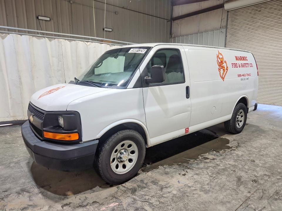 2014 Chevrolet Express 1500 VIN 1GCSGAFX2E1129888 — COPART salvage auction photo