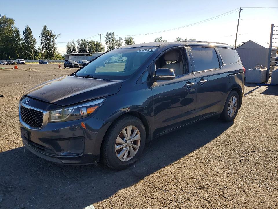 2015 Kia SEDONA VIN KNDMB5C17F6050400 COPART salvage auction — MECHANICAL, Wa - Vehicle Cert Of Ownership-Titl, sold $550 on 2026-07-27 (photo 1)