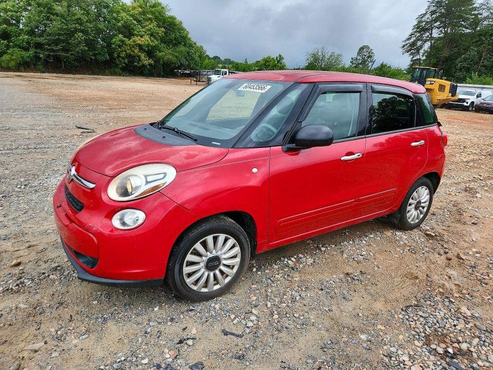 2014 Fiat 500l VIN ZFBCFABHXEZ012652 COPART salvage auction — REAR END, Nc - Salvage Certificate Of Title, sold $550 on 2026-08-17 (photo 1)