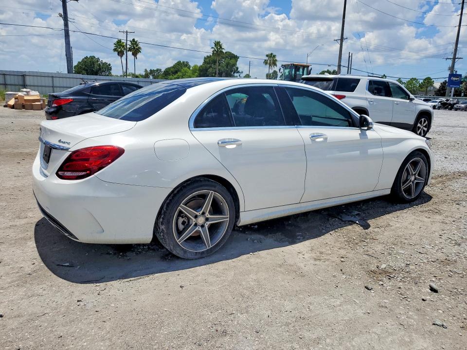 2016 Mercedes-benz C-klasse VIN WDDWF4KBXGR130345 COPART salvage auction — UNDERCARRIAGE, Fl - Cert Of Title Slvg Rebuildable, sold $4,650 on 2026-08-04 (photo 3)