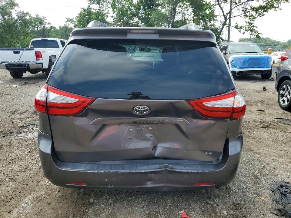 2015 Toyota VIN 5TDKK3DC0FS555318 COPART salvage auction — REAR END, Salvage Title, sold $1,050 on 2026-07-30 (photo 6)