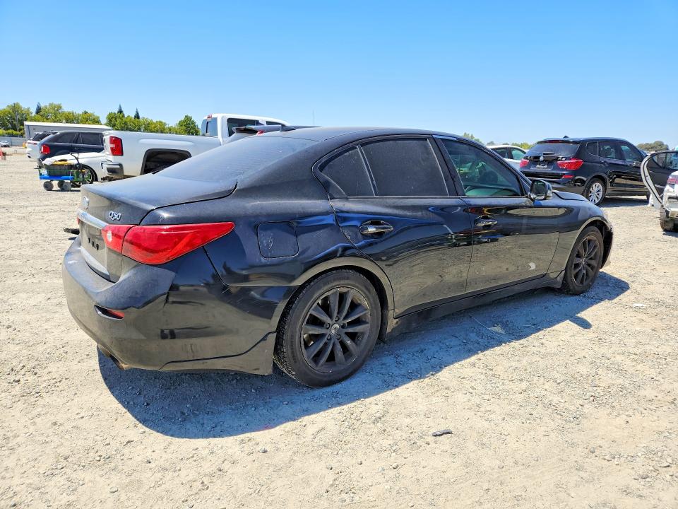 2016 Infiniti Q50 VIN JN1EV7AP3GM305994 COPART salvage auction — FRONT END, CA - SALVAGE CERTIFICATE, sold $625 on 2026-07-23 (photo 3)