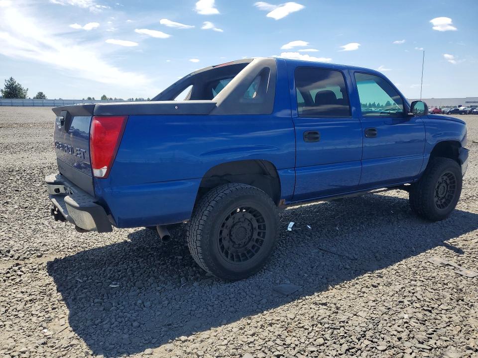 2003 Chevrolet Avalanche VIN 3GNEK13T33G312963 COPART salvage auction — FRONT END, WA - BILL OF SALE, sold $1,650 on 2026-07-08 (photo 3)