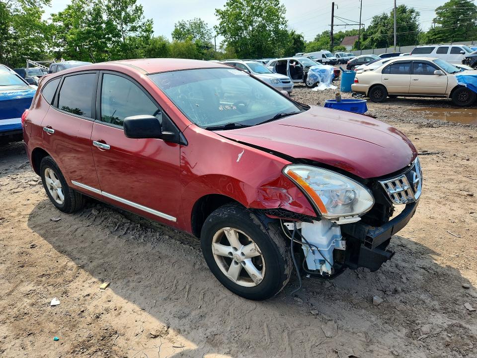 2013 Nissan Rogue VIN JN8AS5MV2DW125364 COPART salvage auction — FRONT END, Pa - Certificate Of Salvage, sold $550 on 2026-07-27 (photo 4)