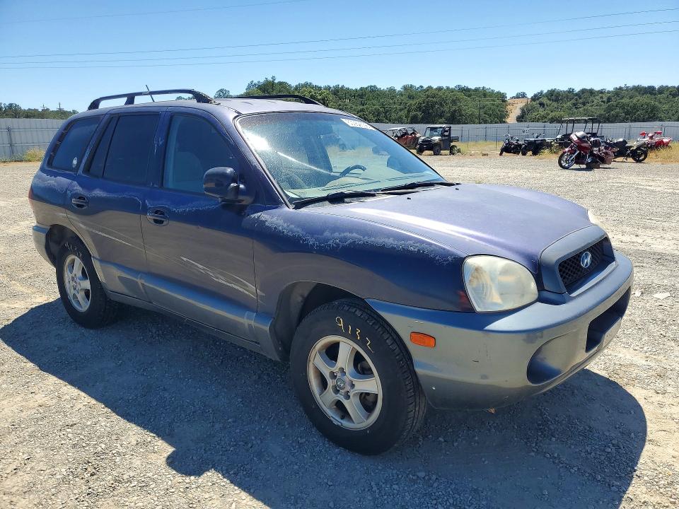 2004 Hyundai Santa fe VIN KM8SB12BX4U812309 COPART salvage auction — REAR END, CA - SALVAGE CERTIFICATE, sold $275 on 2026-07-17 (photo 4)