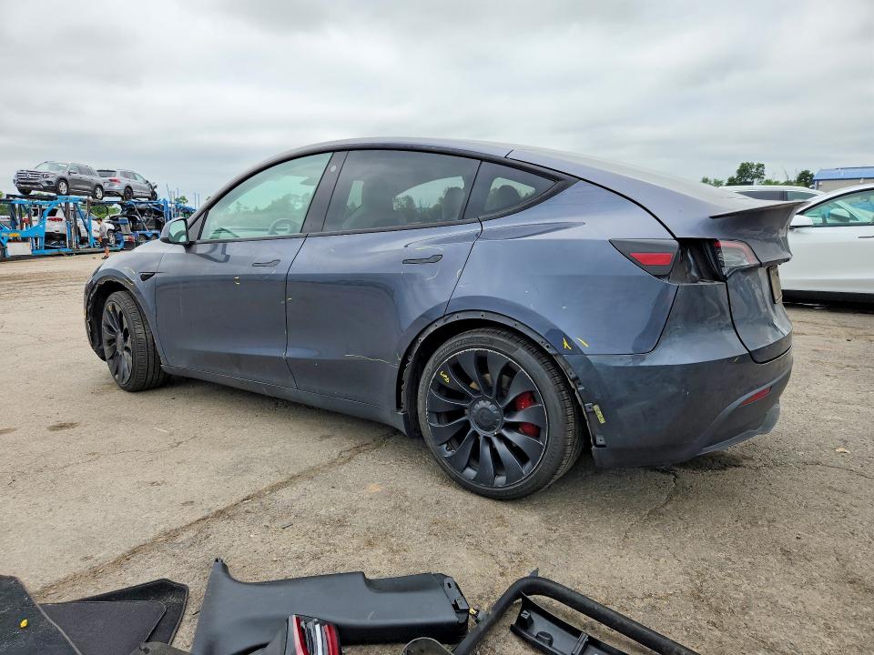 2022 Tesla Model y VIN 7SAYGDEF2NF467225 COPART salvage auction — FRONT END, Pa - Certificate Of Salvage, sold $8,900 on 2026-07-31 (photo 2)