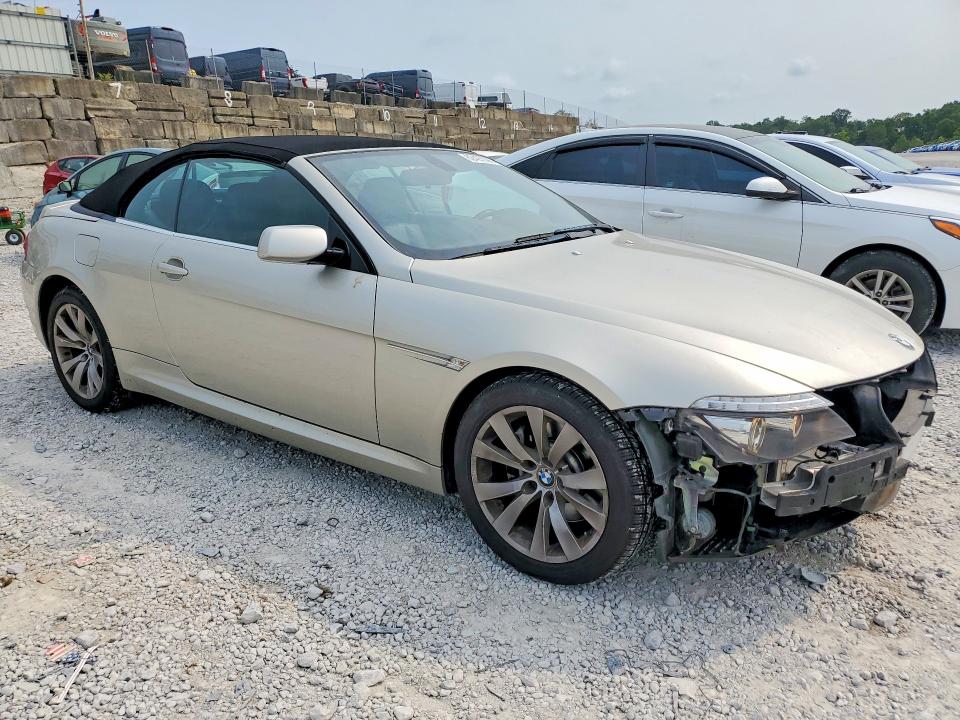 2008 BMW 6 series VIN WBAEB53538CX62461 COPART salvage auction — FRONT END, Ky - Cert Of Title-Salvage, sold $550 on 2026-07-31 (photo 4)