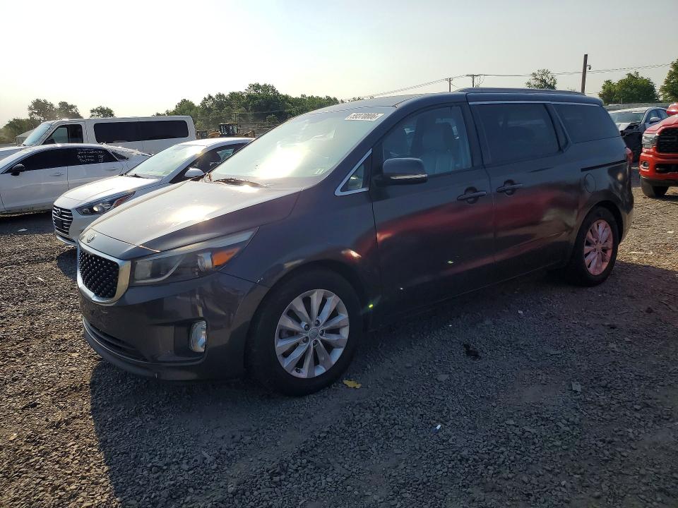 2015 Kia SEDONA VIN KNDMC5C12F6077114 COPART salvage auction — SIDE, Nj - Certificate Of Title, sold $625 on 2026-07-07 (photo 1)