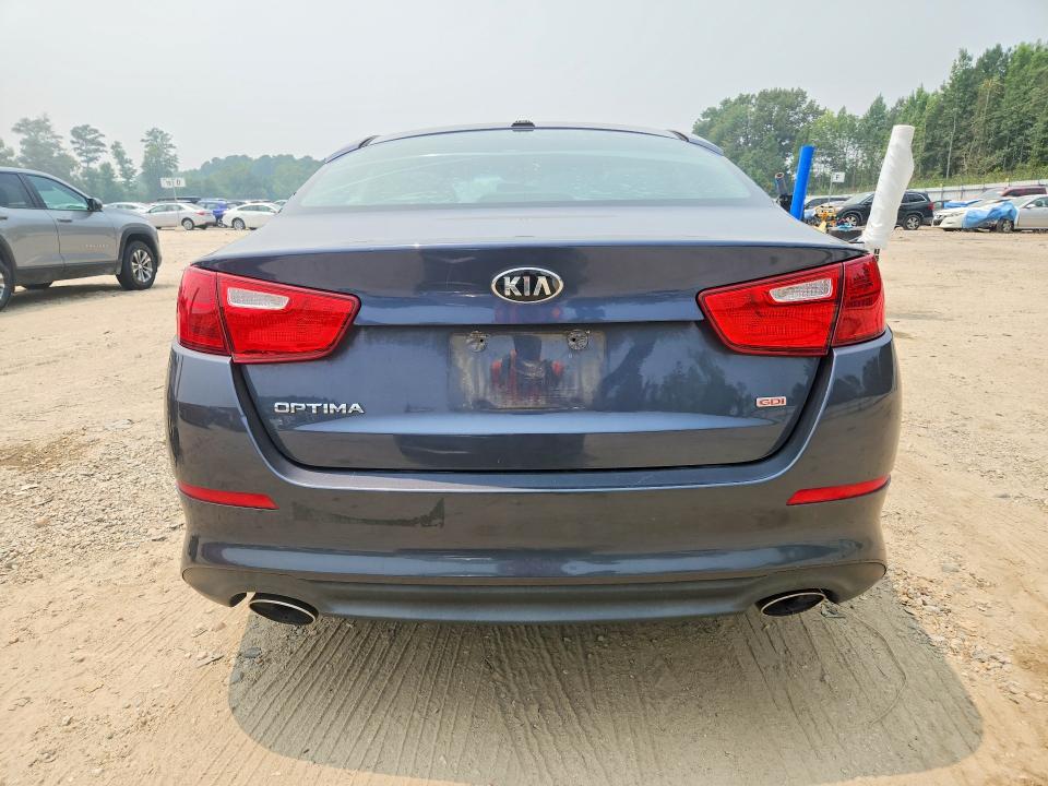 2015 Kia Optima VIN 5XXGM4A71FG424185 COPART salvage auction — FRONT END, Fl - Certificate Of Title, sold $100 on 2026-07-28 (photo 6)