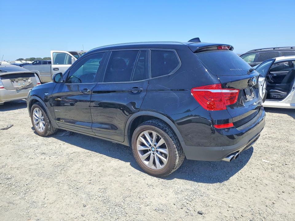 2016 BMW X3 VIN 5UXWX9C52G0D63395 COPART salvage auction — VANDALISM, Ca - Salvage Certificate, sold $1,300 on 2026-07-28 (photo 2)
