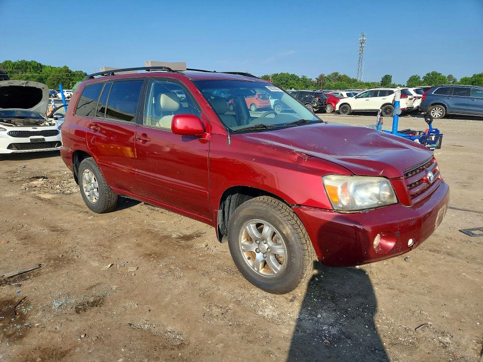 2005 Toyota Highlander VIN JTEEP21A650068164 COPART salvage auction — FRONT END, VA - CERT OF TITLE - SALVAGE, sold $850 on 2026-07-22 (photo 4)