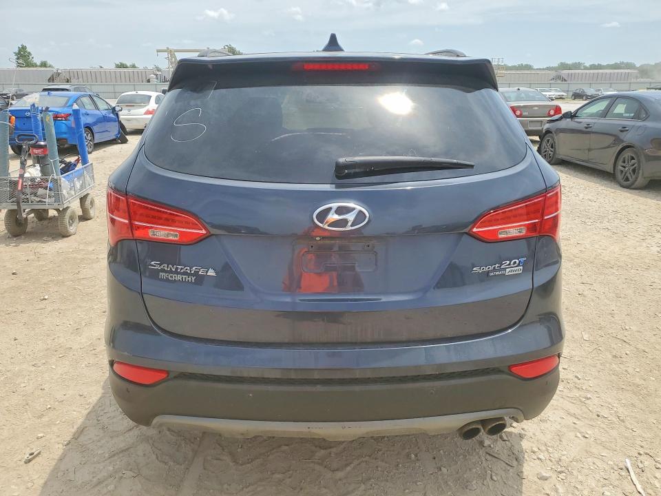 2015 Hyundai Santa fe VIN 5XYZWDLA5FG238382 COPART salvage auction — FRONT END, Mi - Dealer Only Clean Title, sold $90 on 2026-07-28 (photo 6)