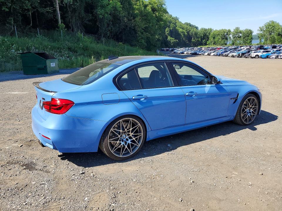 2018 BMW M3 VIN WBS8M9C55J5L00133 COPART salvage auction — SIDE, Ny - Mv-907A Salvage Certificate, sold $28,000 on 2026-07-23 (photo 3)