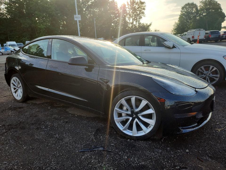 2022 Tesla Model 3 VIN 5YJ3E1EA3NF369272 COPART salvage auction — UNDERCARRIAGE, CT - CERT OF TITLE-SALVAGE, sold $2,950 on 2026-07-16 (photo 4)