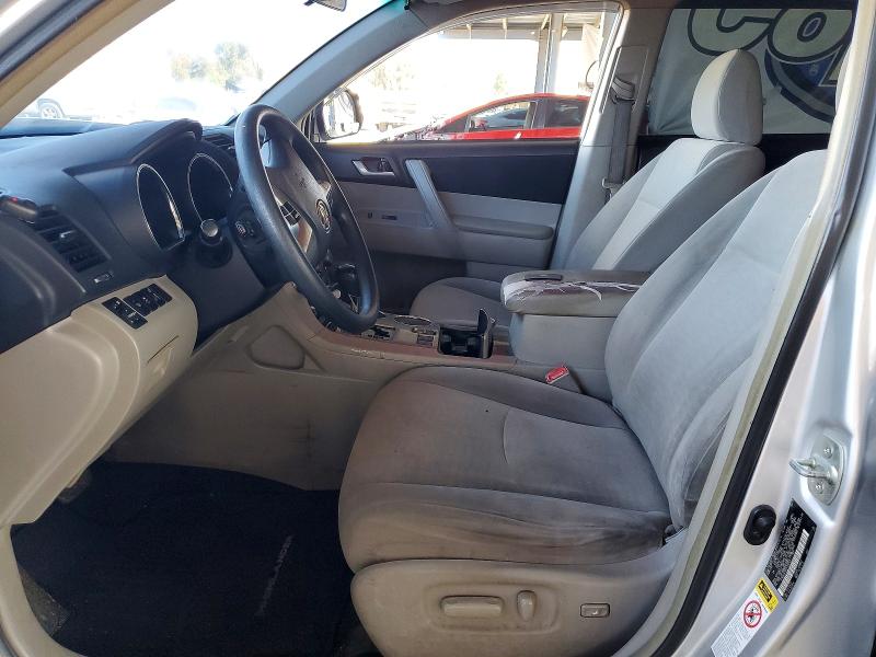 2013 Toyota Highlander VIN 5TDZK3EH6DS135729 COPART salvage auction — FRONT END, Ca - Salvage Certificate, sold $2,600 on 2026-07-09 (photo 7)