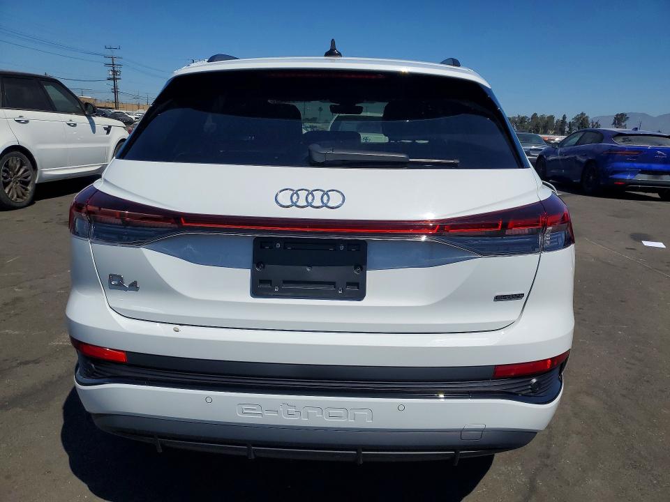 2024 Audi Q4 e-tron VIN WA1LUBFZ1RP084606 COPART salvage auction — FRONT END, Ca - Salvage Certificate, sold $17,400 on 2026-07-22 (photo 6)