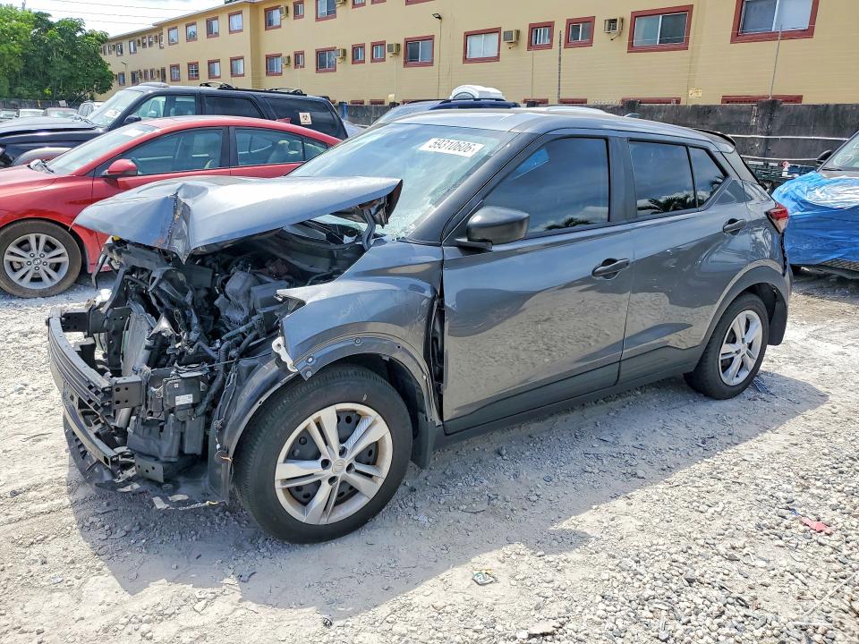 2024 Nissan Kicks VIN 3N1CP5BV3RL478902 COPART salvage auction — FRONT END, Fl - Cert Of Title Slvg Rebuildable, sold $3,600 on 2026-07-09 (photo 1)