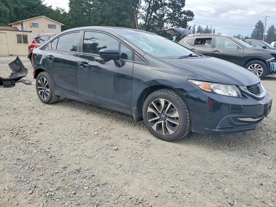 2014 Honda Civic VIN 19XFB2F80EE258093 COPART salvage auction — REAR END, Wa - Cert Of Ownership-Rebuilt, sold $2,250 on 2026-07-10 (photo 4)