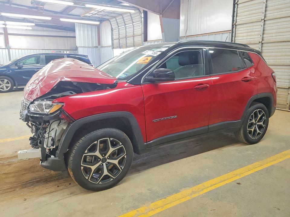2025 Jeep VIN 3C4NJDCN4ST552897 COPART salvage auction — FRONT END, Tx - Dealer Only Non-Repairable, sold $5,600 on 2026-07-21 (photo 1)