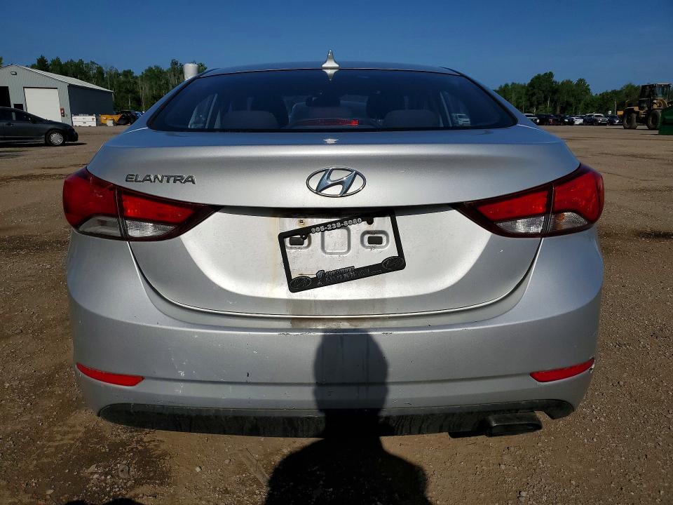 2016 Hyundai Elantra VIN KMHDH4AH2GU495659 COPART salvage auction — FRONT END, On - Permit No Brand - Unfit, sold $1,100 on 2026-07-14 (photo 6)