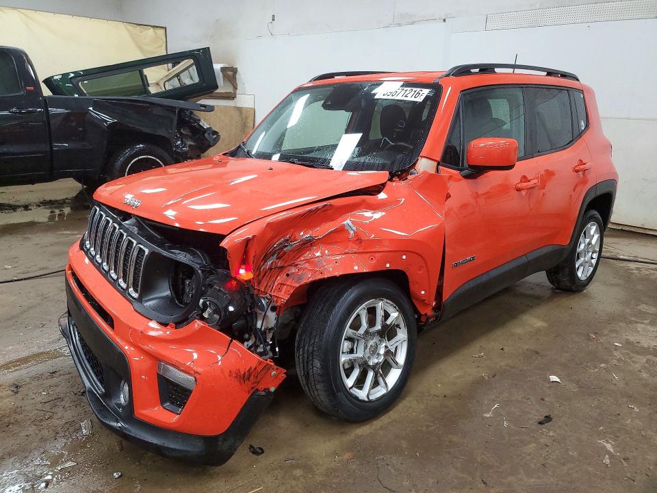 2021 Jeep Renegade VIN ZACNJDBB9MPN36063 COPART salvage auction — FRONT END, Mi - Certificate Of Title, sold $2,450 on 2026-08-19 (photo 1)