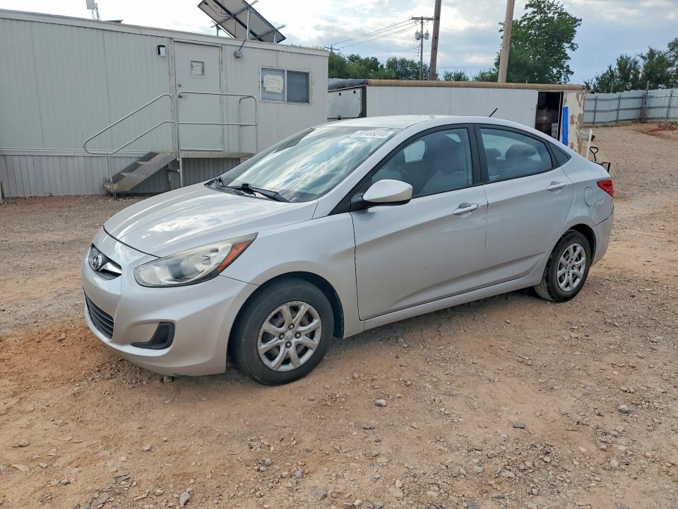 2014 Hyundai Accent VIN KMHCT4AE5EU608629 COPART salvage auction — NORMAL WEAR, Ok - Certificate Of Title, sold $950 on 2026-07-28 (photo 1)