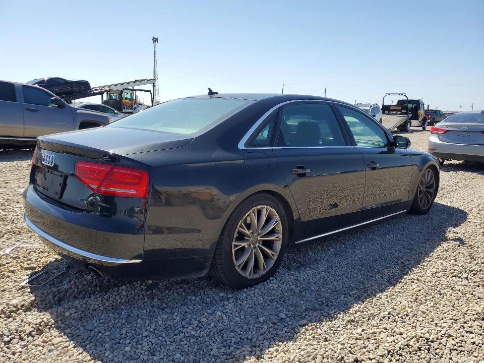 2013 Audi A8 VIN WAURGAFDXDN008261 COPART salvage auction — MINOR DENT/SCRATCHES, Tx - Certificate Of Title, sold $90 on 2026-07-28 (photo 3)