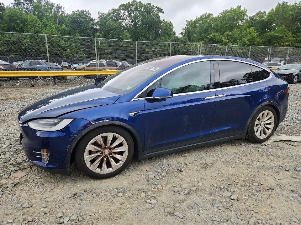 2021 Tesla Model x VIN 5YJXCDE28MF309925 — COPART salvage auction photo